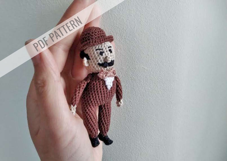 Crochet Pattern for the Detective Man Doll - Etsy