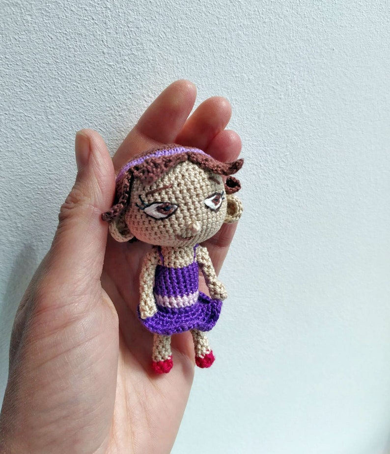 Crochet pattern June the amigurumi doll tiny Ballerina Doll tutorial image 5