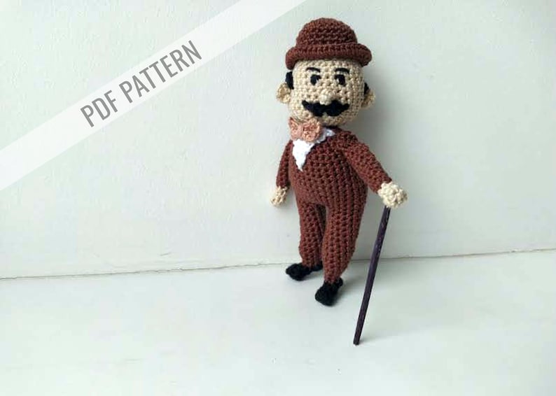 Crochet Pattern for the Detective Man Doll - Etsy