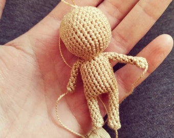 Amigurumi Doll Body Crochet Pattern – Tiny Toy PDF Tutorial