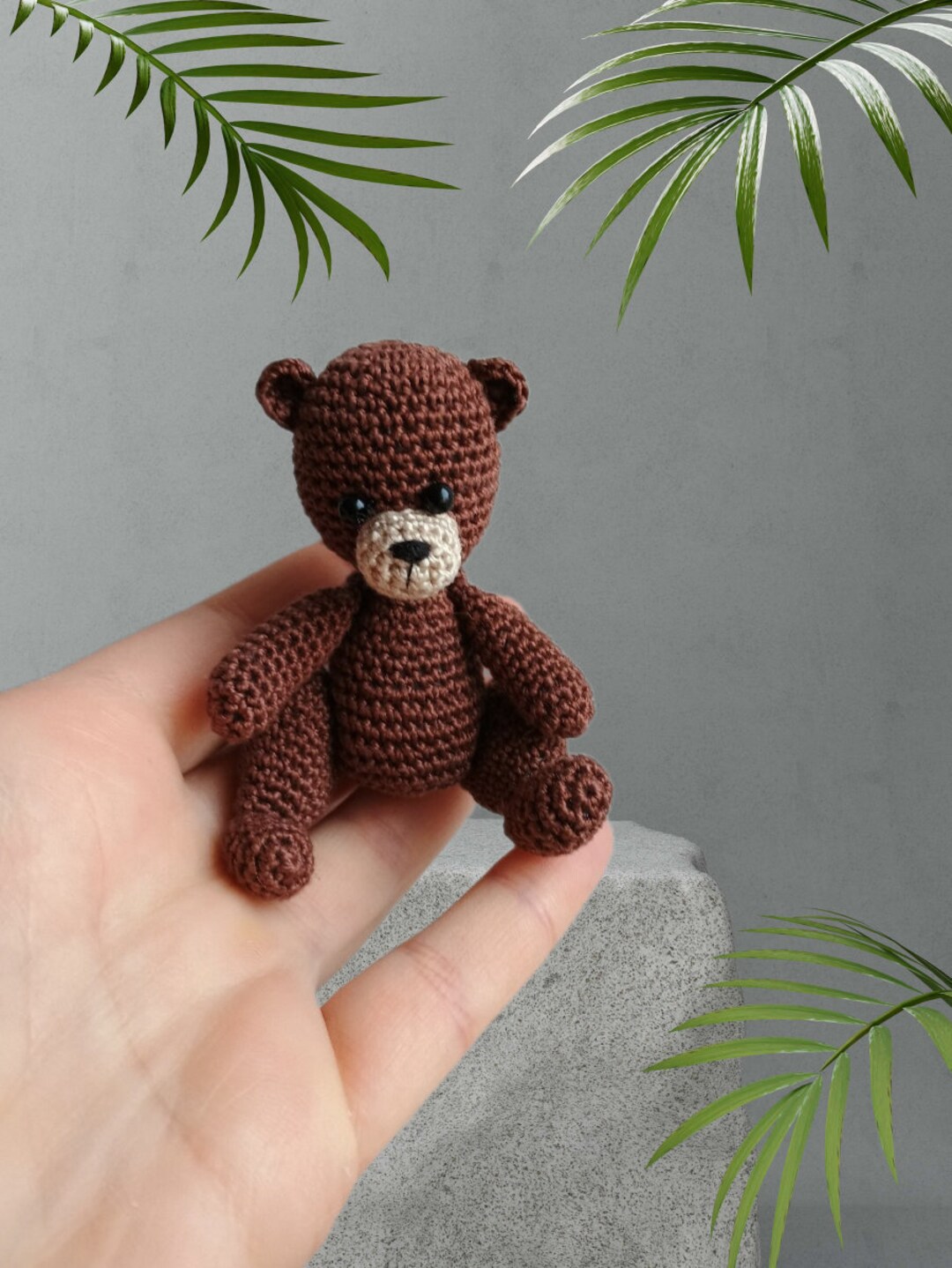 Teddy Bear Crochet Pattern - Amigurumi Tiny Toy - Etsy
