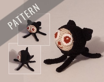 Crochet pattern for tiny Octopus cat - Octocat