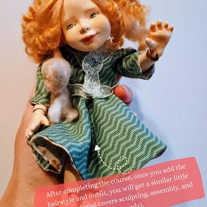 Art Doll Pattern, BJD Tutorial on Sculpting with Video links, DIY Doll Making, Hand-sculpt