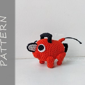 Crochet pattern: satana, devil, amigurumi, pdf, stuffed toy puppy, anime