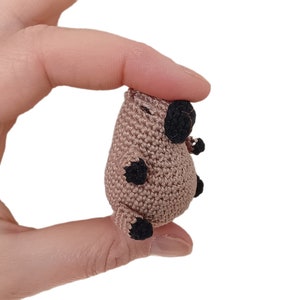 Peluche capibara - patrón crochet - llavero amigurumi - tutorial pdf ESPAÑOL, peluche