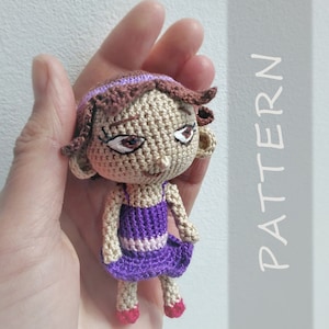 Crochet pattern June the amigurumi doll tiny Ballerina Doll tutorial image 1