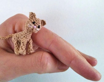 Crochet pattern for Miniature cat or dollhouse kitten