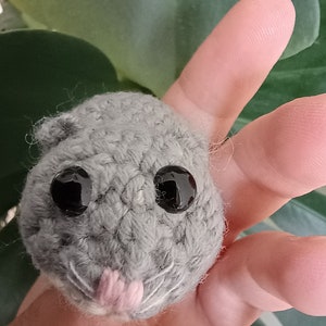 Sad Hamster meme plush toy - crochet pattern - kawaii amigurumi tiny toy keychain - pdf tutorial ENGLISH, stuffed