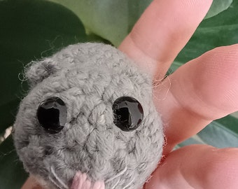 Sad Hamster Crochet Pattern – Kawaii Amigurumi Keychain (PDF Tutorial)
