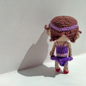 Crochet pattern June the amigurumi doll tiny Ballerina Doll tutorial image 4