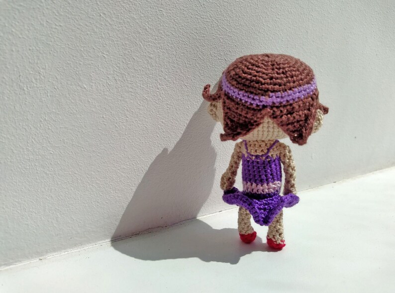 Crochet pattern June the amigurumi doll tiny Ballerina Doll tutorial image 4