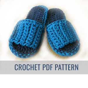 Crochet Pattern - Slippers - footwear - crochet shoes