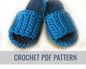 Crochet Pattern - Slippers - footwear - crochet shoes