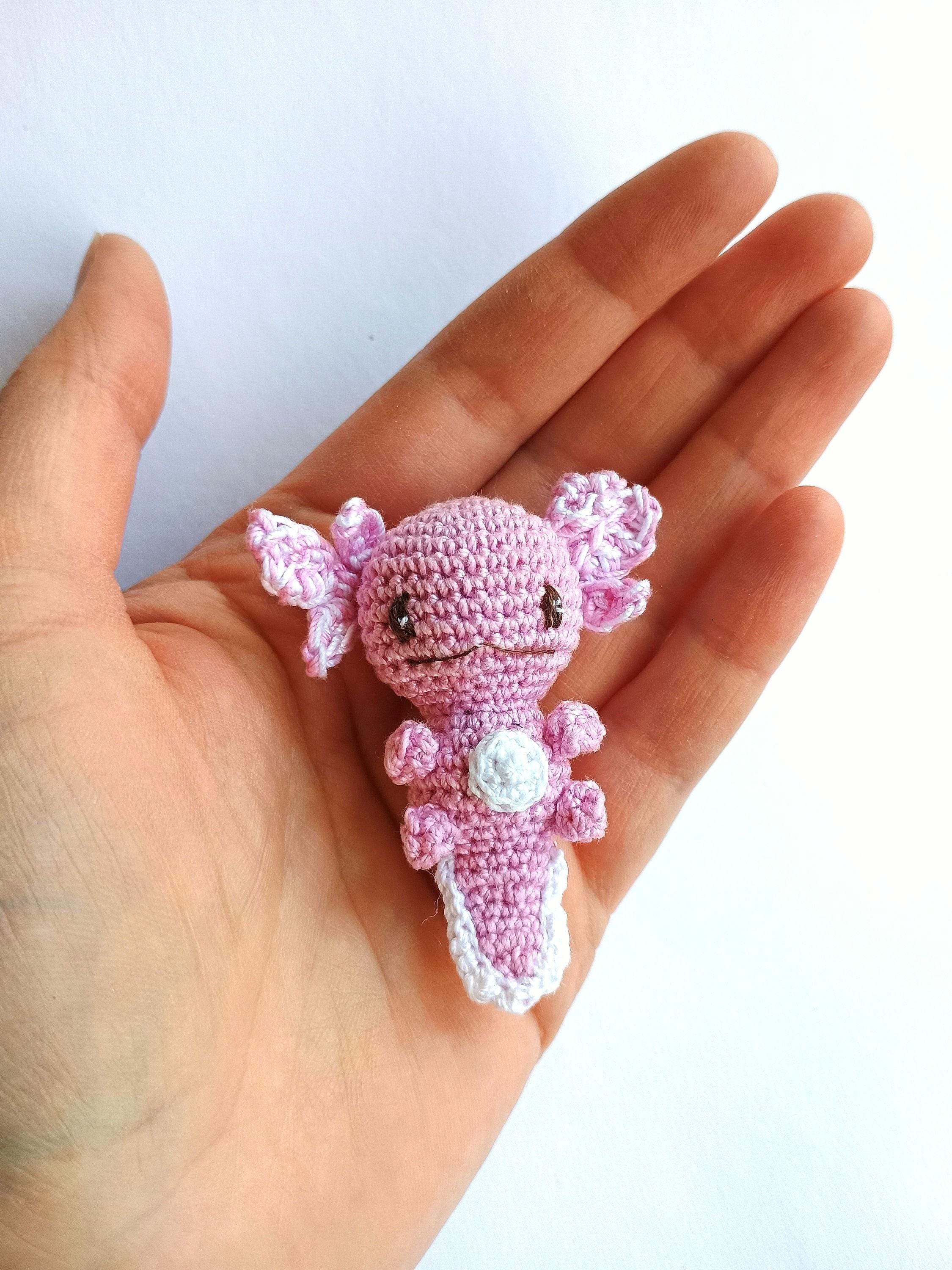 40 Mini Crochet Patterns for Small Makes, Keychains, and Tiny Amigurumi 7 Axolotl miniature toy