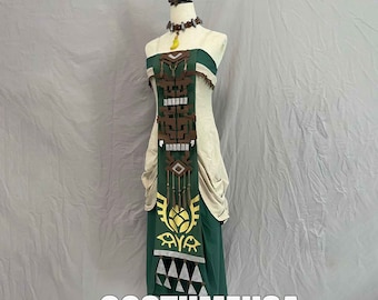 Princess Zelda Dress Tears Of The Kingdom Hyrule Princess Zelda Dress Woman Girls Cosplay Costume