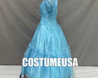 Alice Dress Alice in Wonderland Blue Dress Cosplay Costume Adult Woman  Girls Halloween Outfit - Etsy