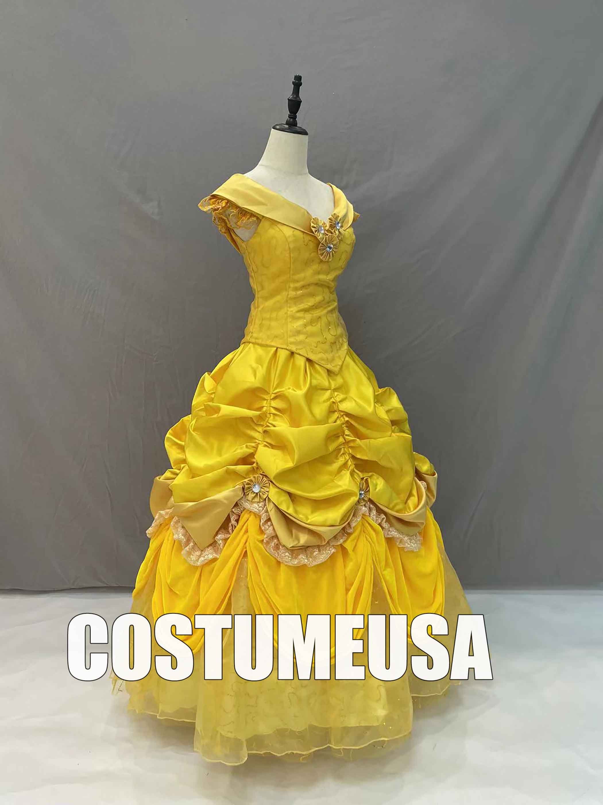 プリンセスベルドレス イエロー 美女と野獣 ベルドレス 大人用 女性用