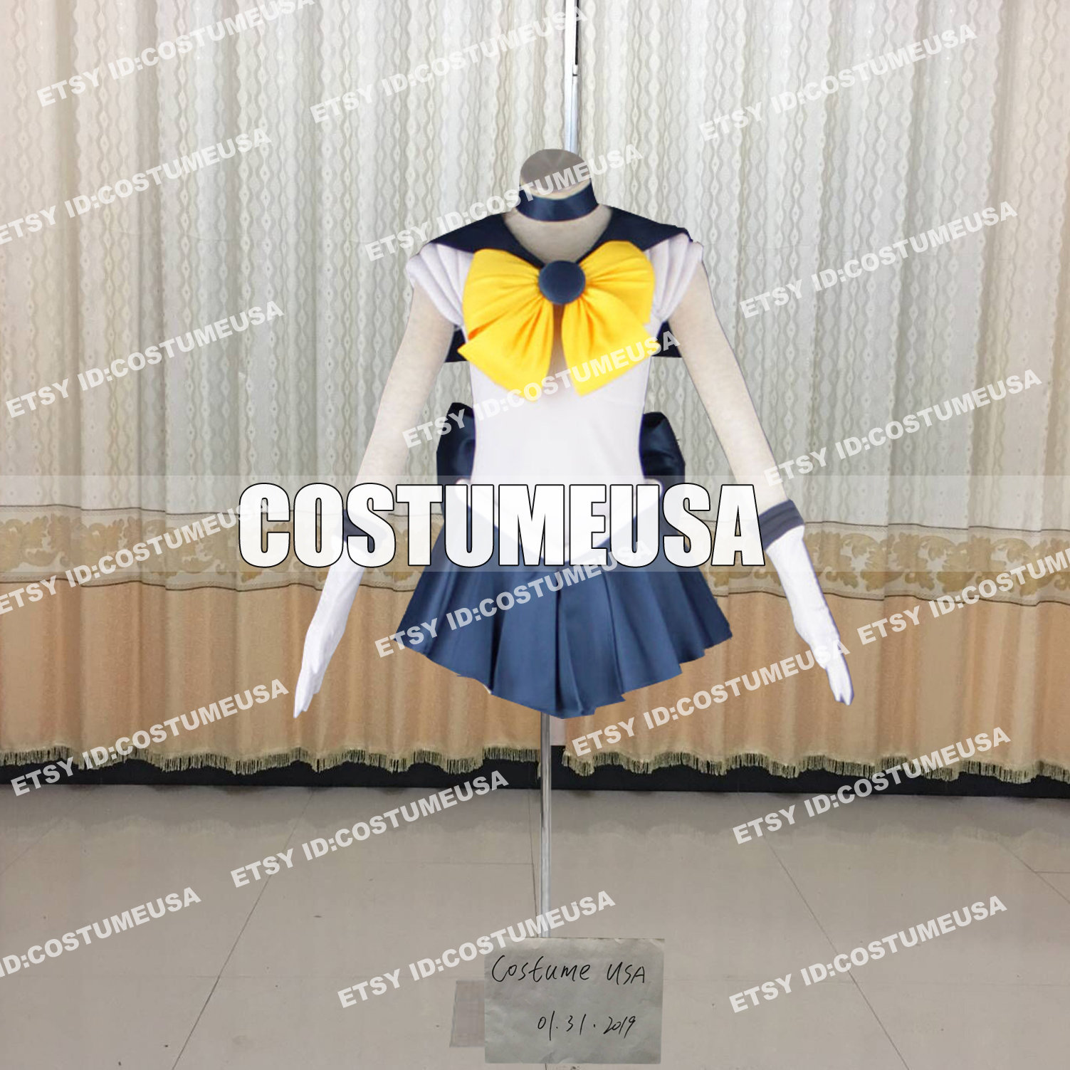 Sailor Moon Sailor Chibimoon 7 Piece Cosplay Costume Custom Any Size Sailor Moon Sailor Chibimoon 7 Piece Cosplay Costume Custom Any Size