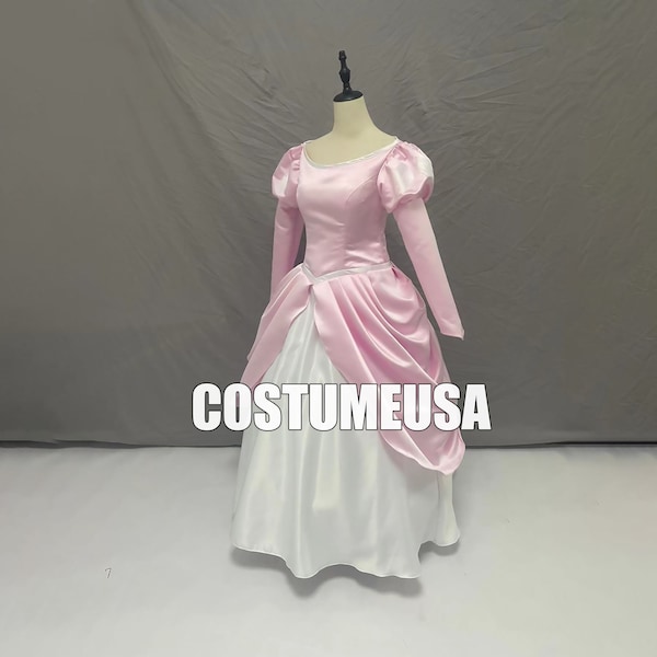 Custom made Size Princess Ariel Dress Ariel Pink Cosplay Costume From The Little Mermaid