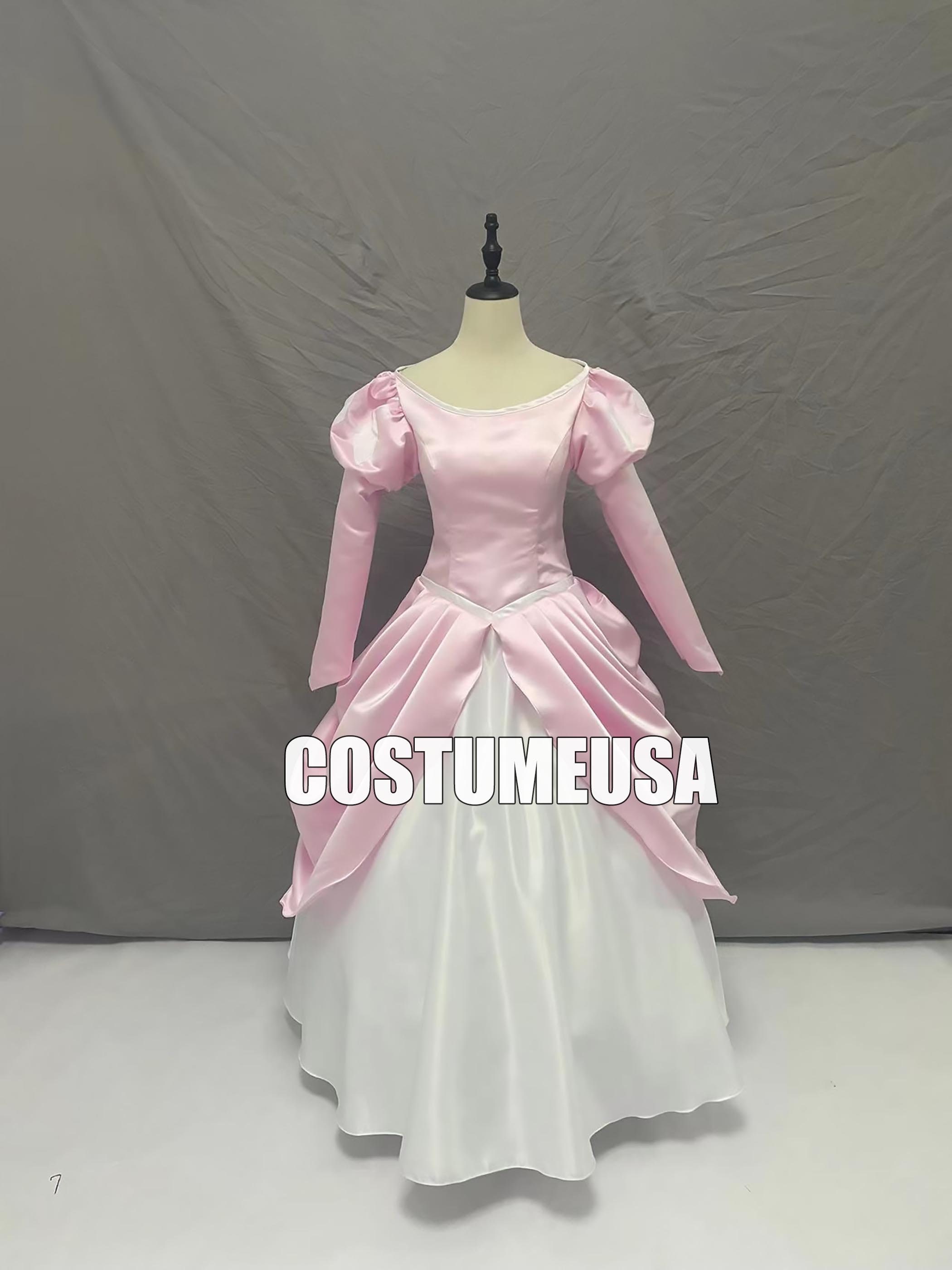 Custom Made Size Princess Ariel Dress Ariel Pink Cosplay Costume from The Little Mermaid Custom Made Size Princess Ariel Dress Ariel Pink Cosplay Costume from The Little Mermaid