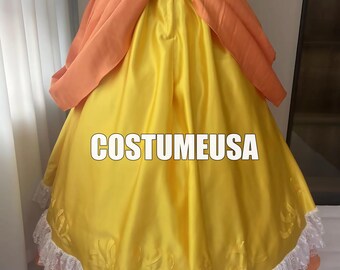open lace back dress Adult Princess Daisy Super Mario Brothers Inspired Pink Tutu Dress Pag   EverAfterTutuCo