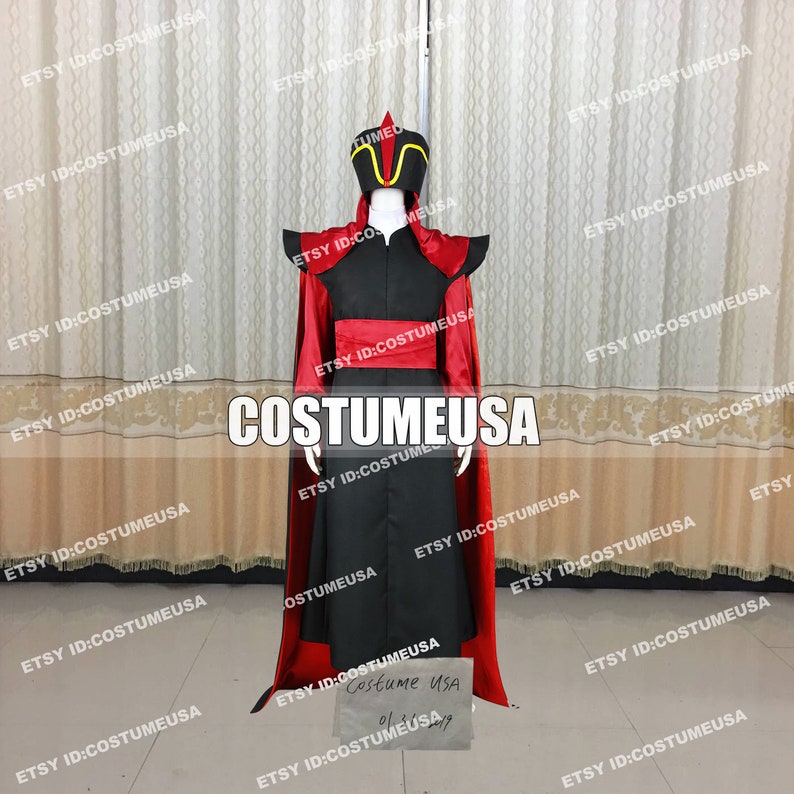 Custom made Size Aladdin And His Lamp Wizard Jafar Cosplay Costume