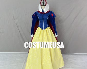 Princess Snow White Dress Snow White Winter Outfit Cosplay Costume Outfit Dress Adult Woman Girls