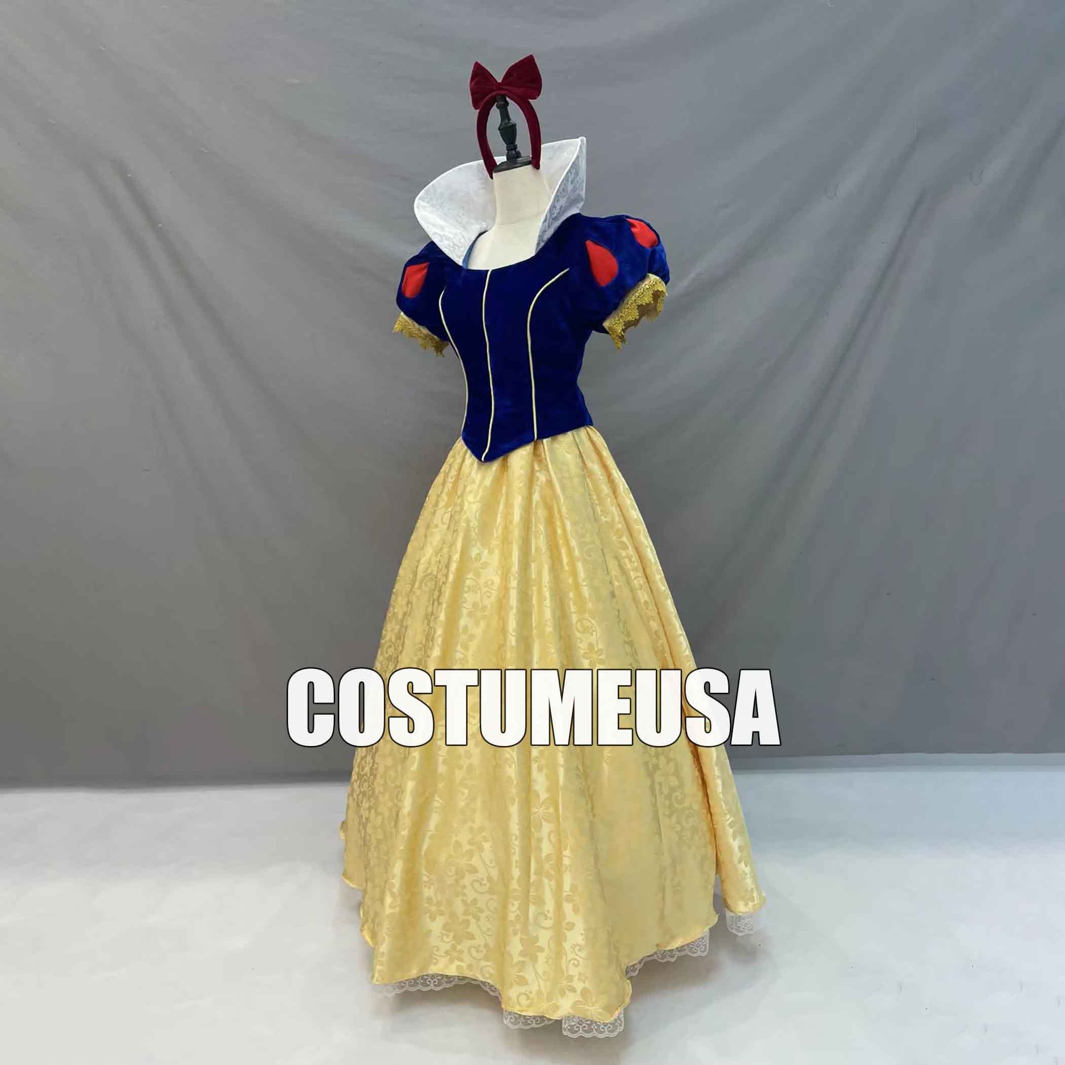 Prinzessin Schneewittchen Kleid Schneewittchen Kleid Erwachsene Frau Mädchen Cosplay Kostüm