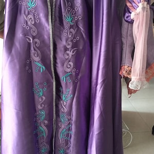 Custom made Size Tangled Rapunzel Princess Embroidery Skirt Cosplay Costume from Tangled Princess Dress