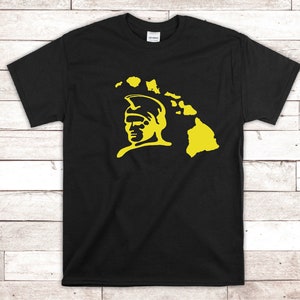 King Kamehameha with Hawaiian Islands T-Shirt 808 Maui Kona