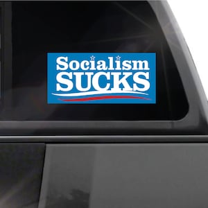 Socialism Sucks Sticker Bernie Sanders Democratic Socialism ANTI-Bernie