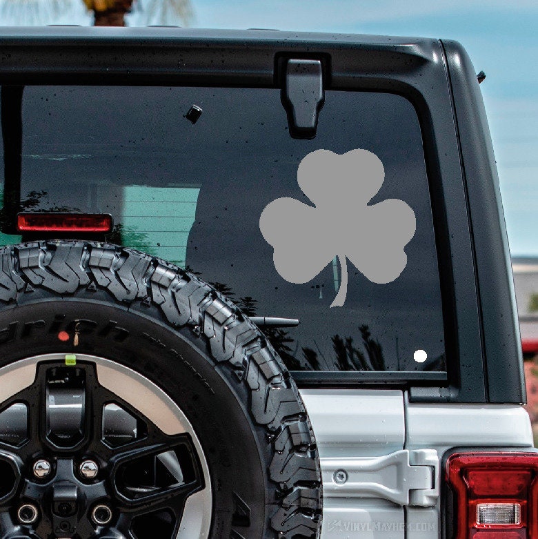 Shamrock Sticker Boston Shamrock Vinyl Sticker Decal Car Truck Locker Irish Lucky St Patrick's ...