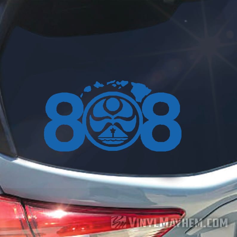 808 Hawaiian Islands HIC Vinyl Sticker Decal Hawaii Maui Oahu Etsy