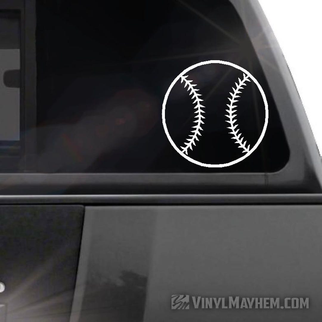 Baseball Vinyl Sticker Decal Sports Ball Teams - Etsy