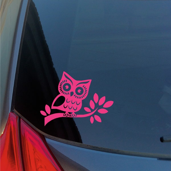 Owl Car Decal Etsy