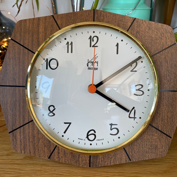 Pendule Murale JAPY Électrique Vintage - AR3 - Pour Pièces / Ne Fonctionne Pas