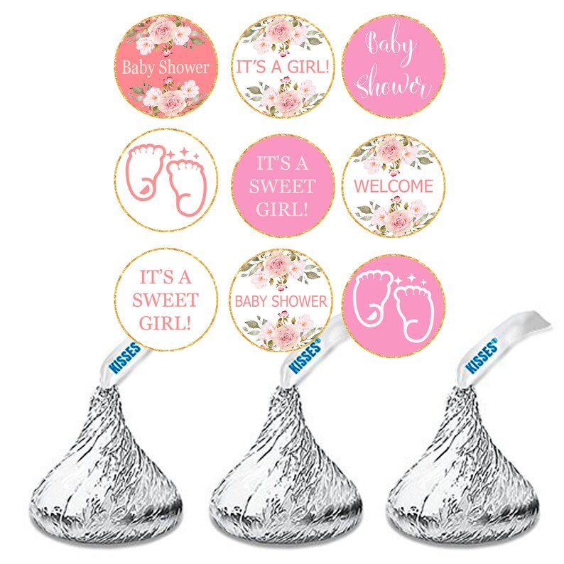 108 Hersheys Kisses Stickers Baby Shower baby shower | Etsy