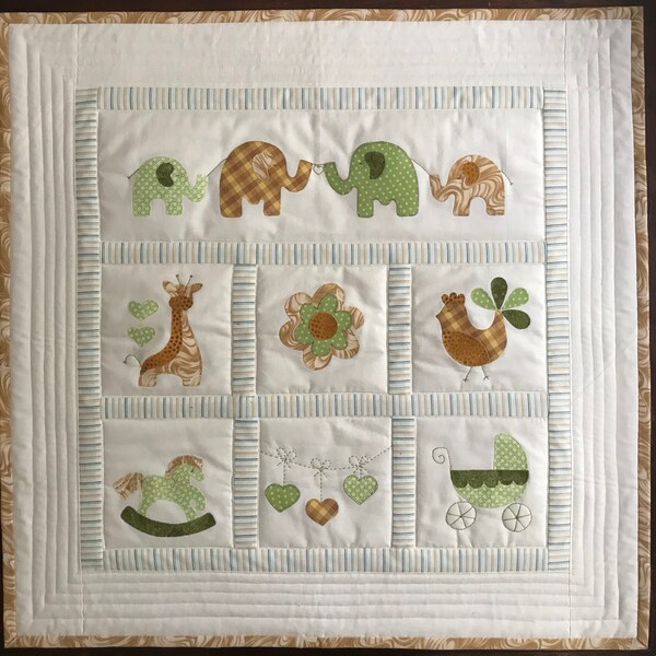 Handmade Baby Quilt Etsy UK
