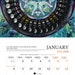 Lunar Mandala Calendar 2024, Calendar 2024, Astrology, Wall Hanging ...