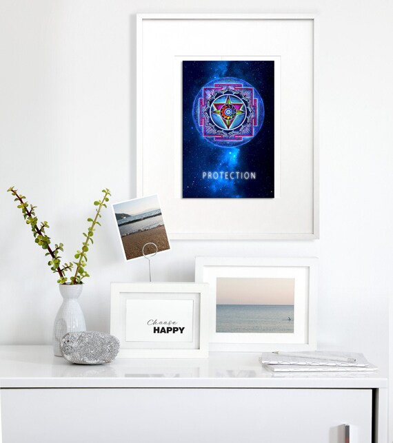 Digital Amma Yantra Empath Protection Mandala Art For Phone Etsy