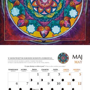 Mandala Calendar 2024, Wall Hanging 2024, Mandala Art, Wall Calendar ...