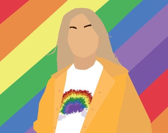 Hayley Kiyoko Rainbow Poster