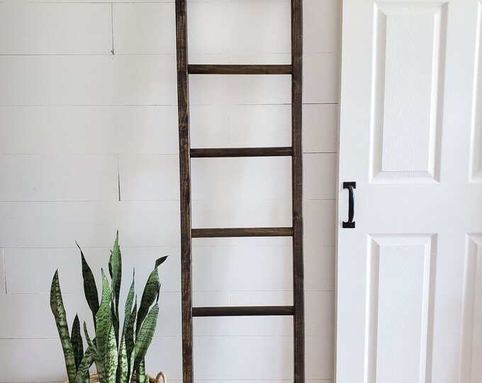 Blanket Ladder Blanket Storage Towel Storage Wood Etsy