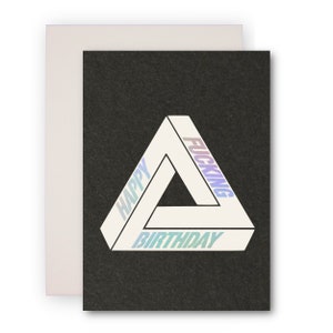 Felice F -King Compleanno Compleanno Rude Compleanno Carta Palazzo Holographic Stile Holografico
