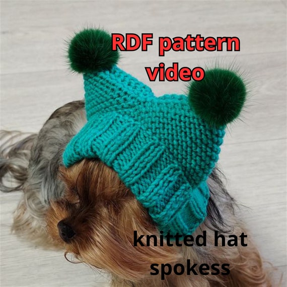 Bonnet Pour Chien Hiver Tricoté, Snood Chien Avec Pompom