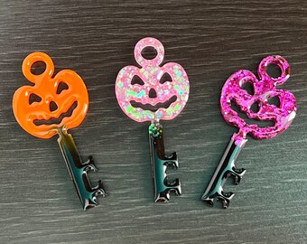 Pumpkin Key Accessory, Keychain, Necklace, Halloween Accessory