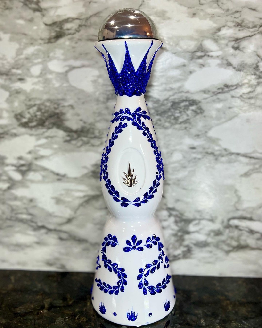 Blinged Clase Azul Tequila Bottle, Empty Tequila Bottle, Reusable