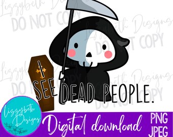 Grim Reaper Funny PNG Sublimation Design-