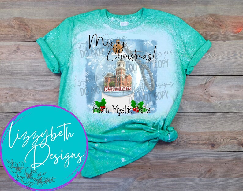 Mystic Falls TVD Snowglobe Christmas PNG Sublimation Design, I Was