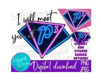 Meet at P3 Charmed PNG Sublimation Design